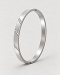 PARLX Channel Cuff in polished steel on pale matte concrete — supplier-referenced rendering