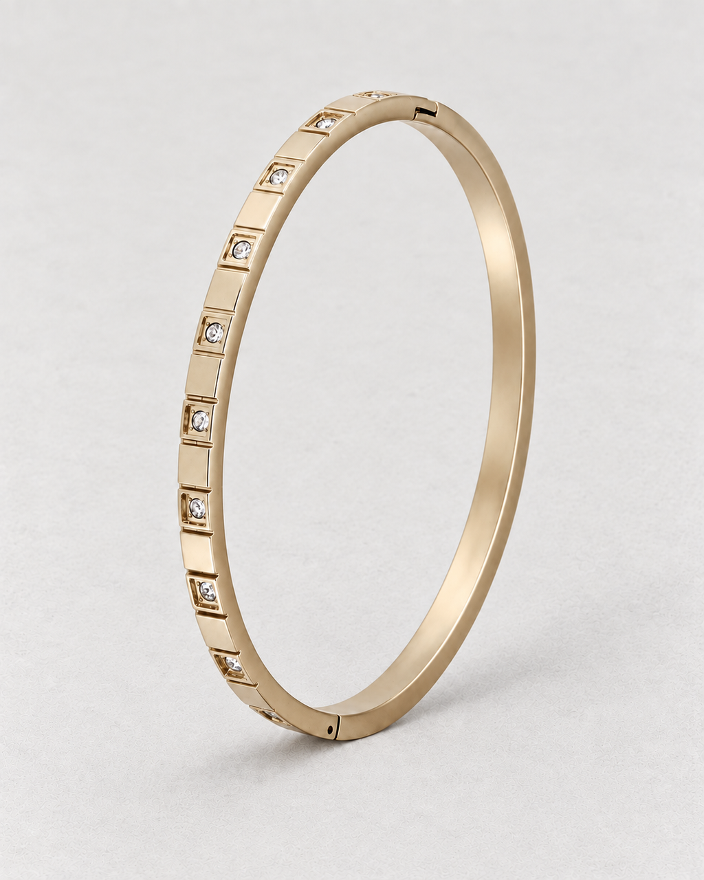 PARLX Pavé Cuff in champagne gold tone on light concrete — supplier-referenced rendering