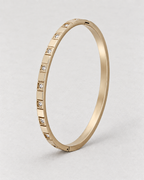 PARLX Pavé Cuff in champagne gold tone on light concrete — supplier-referenced rendering