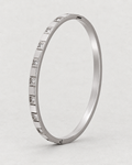 PARLX Pavé Cuff in polished steel on pale matte concrete — supplier-referenced rendering